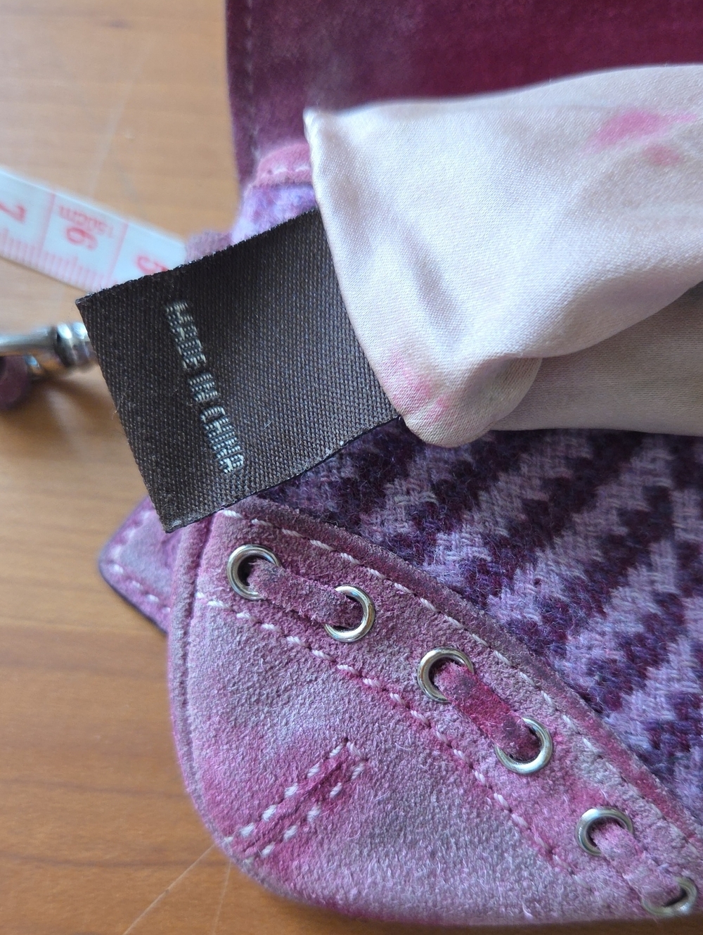 Coach RARE SOHO Purple Herringbone Wristlet Clutch with Buckle Detail - Picture 12 of 16